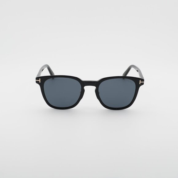 Tom Ford FT1051-K 01A Sunglasses Shiny Black Square Frame, Smoke Lenses main image 9